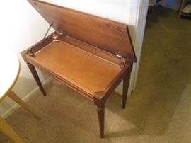 Piano Bench Interior View