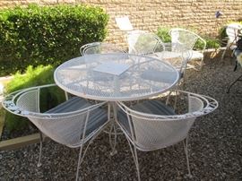 Wrought Iron Patio Set and Chairs