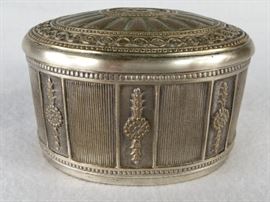 Tiffany Studios Signed Plated Bronze "Adam" Inkwell #1777
