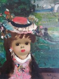 Original Jean Calogero Oil on Canvas
