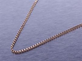 Solid Yellow Gold Italian Necklace
