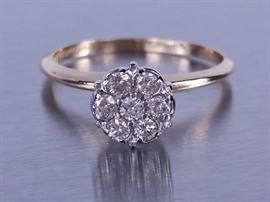 Ladies Diamond Ring in 14k Gold
