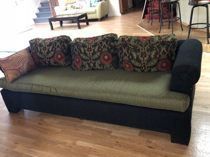Retro two toned shade sofa.