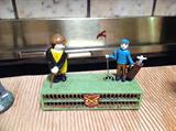 Vintage Diecast Iron Golfer Birdie Putt Coin Piggy Bank