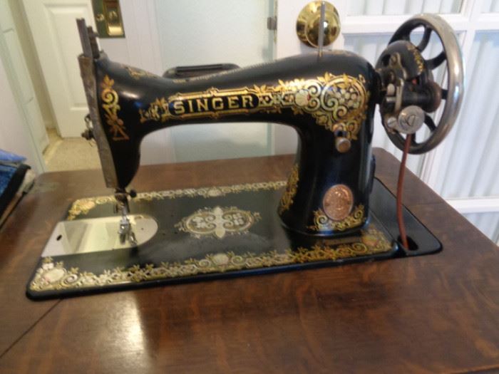 Antique Sewing Machine in Case
