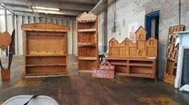 Grouping of amazing Mexican folk art pieces she brought back from a trip to Florida a few years ago. 