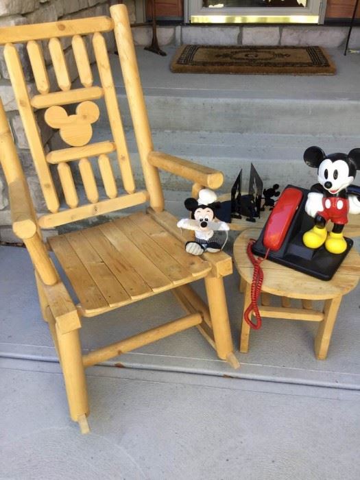 Disney Mickey Mouse Rocker, End Table, and More