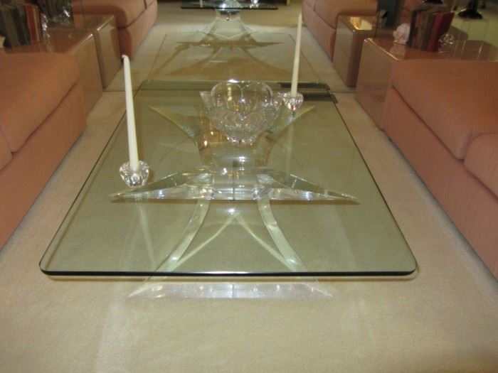 Original signed Glass Art Table