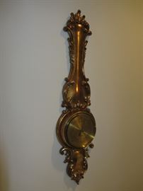 Ornate Brass Barometer