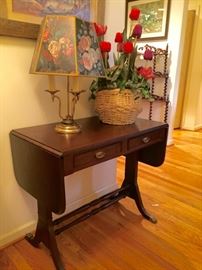 Side table and lamp