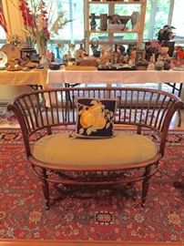 Antique loveseat