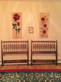 Mid-century arrowhead headboards