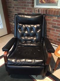 Black leather chair