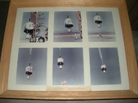 Basement:  My client's father was in the U.S. Air Force.  She believes this series of photos is a payload of instrumentation attached to one of the helium balloons that her father's group launched to study Venus, the moon, etc.  It may have been taken at Holloman Air Force Base in New Mexico, where the Balloon Branch was located in the mid-1960s.  The typewritten note attached states "project Bal-Ast, the Johns Hopkins University Laboratory of Astrophysics."  Flight 2/21/64, water vapor measured on Venus.  Flight 10/28/64, Venus' clouds identified.