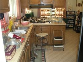 Kitchen:  This is a true vintage kitchen!  Almost all of it is 1950-1960's!  It's like going back in time.  Closer photos are coming up!
