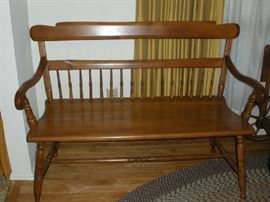 Dining Room:  This is one of two identical 48" wide maple benches.  They are priced individually.