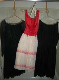 Bedroom #1 (Master):  This is just a few of the vintage dresses.  They are all a small size.