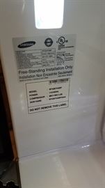 Samsung RF4287HABP refrigerator, like new