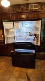 Samsung RF4287HABP refrigerator, like new