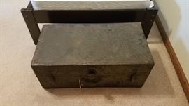 Antique footlocker