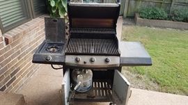 Char-Broil commercial series gas grill with side burner