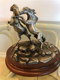 "Fighting Stallions"by Pollana