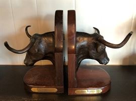 "Texas Longhorn" Book ends by Paul Bryant