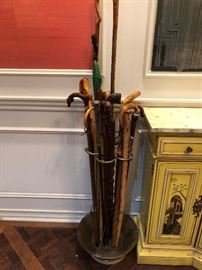 Collection of Cain and walking Sticks
