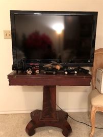 Flat Screen TV an d Empire Flip top Table