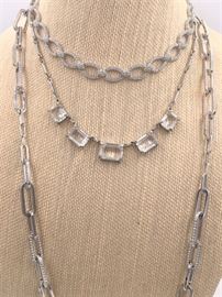 Swarovski crystal necklaces.