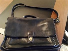 Vintage, Coach leather briefcase