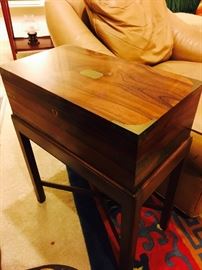 Antique Officers writing desk on stand