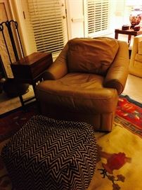 Henredon Leather Chair