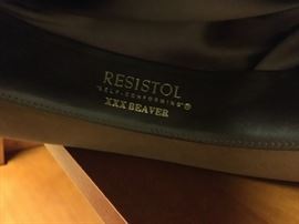 Resistol Beaver felt hat with feather band
