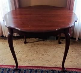 walnut dining table without leaves in 