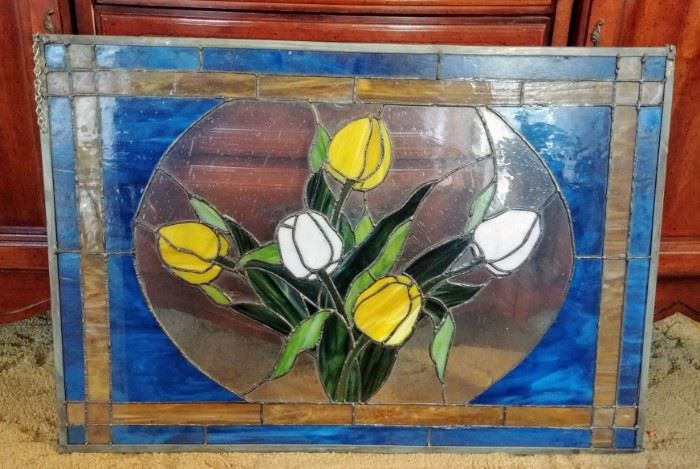 stained glass -- DINING ROOM