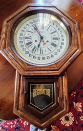 Regulator clock  -- DINING ROOM
