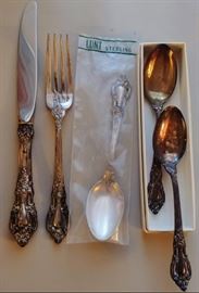 Lunt sterling silver silverware   -- DINING ROOM
