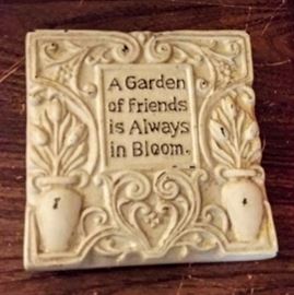 "A Garden of Friends..."  -- WHITE BEDROOM