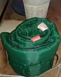 Coleman sleeping bag  -- CREAM BEDROOM