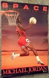 Michael Jordan "Space..." poster -- WHITE BEDROOM
