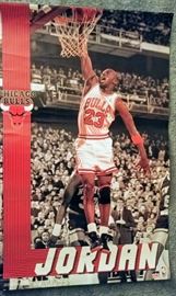 Michael Jordan Chicago Bulls poster -- WHITE BEDROOM