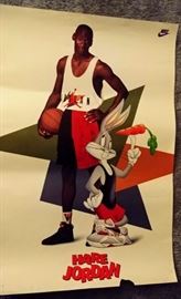 Michael Jordan Nike "Hare Jordan" poster -- WHITE BEDROOM