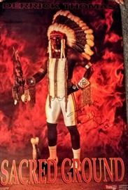 autographed Derrick Thomas "Sacred Ground" poster -- WHITE BEDROOM