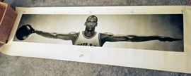 Michael Jordan Nike "Wings" long poster -- WHITE BEDROOM