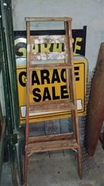 wooden ladder   -- GARAGE