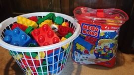 Mega Bloks & Duplos  -- BLUE BEDROOM