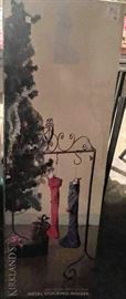 Kirkland Christmas stocking holder  (NEW IN BOX)   -- GARAGE