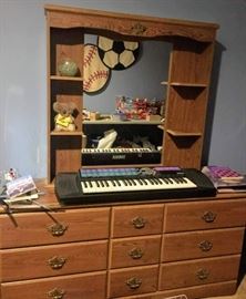 dresser with mirror  -- BLUE BEDROOM