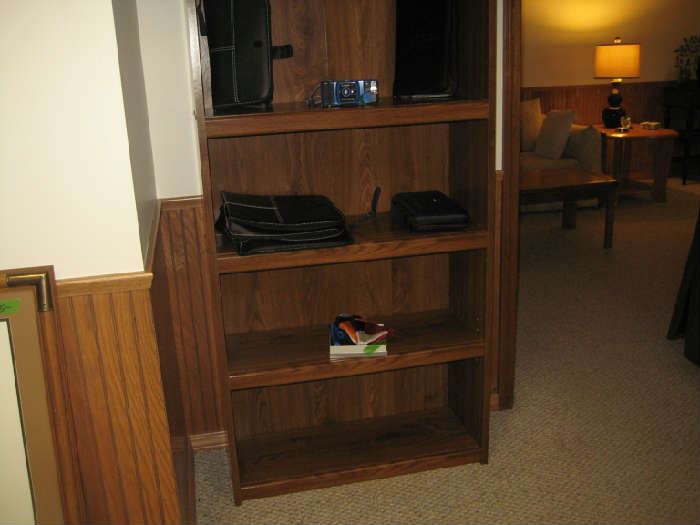your choice of several bookcases